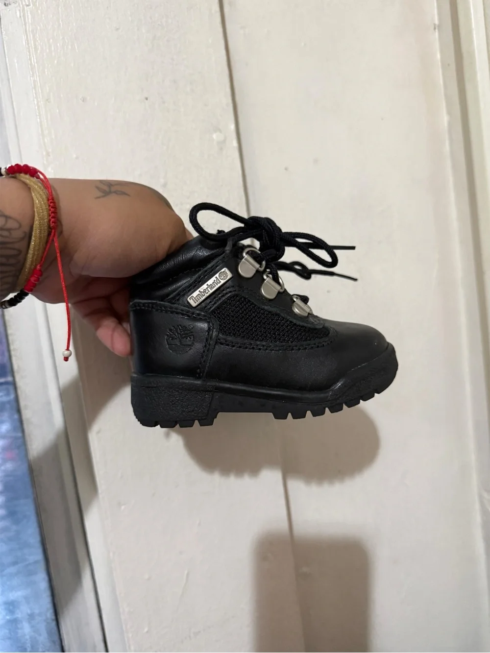 Timberland Little Kids Black Lace-Up Boots
